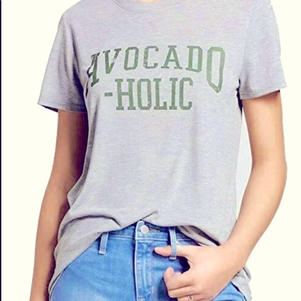 AVOCADO - HOLIC Tee Shirt MODERN LUX Short Sleeve Medium Gray Women’s Junior’s